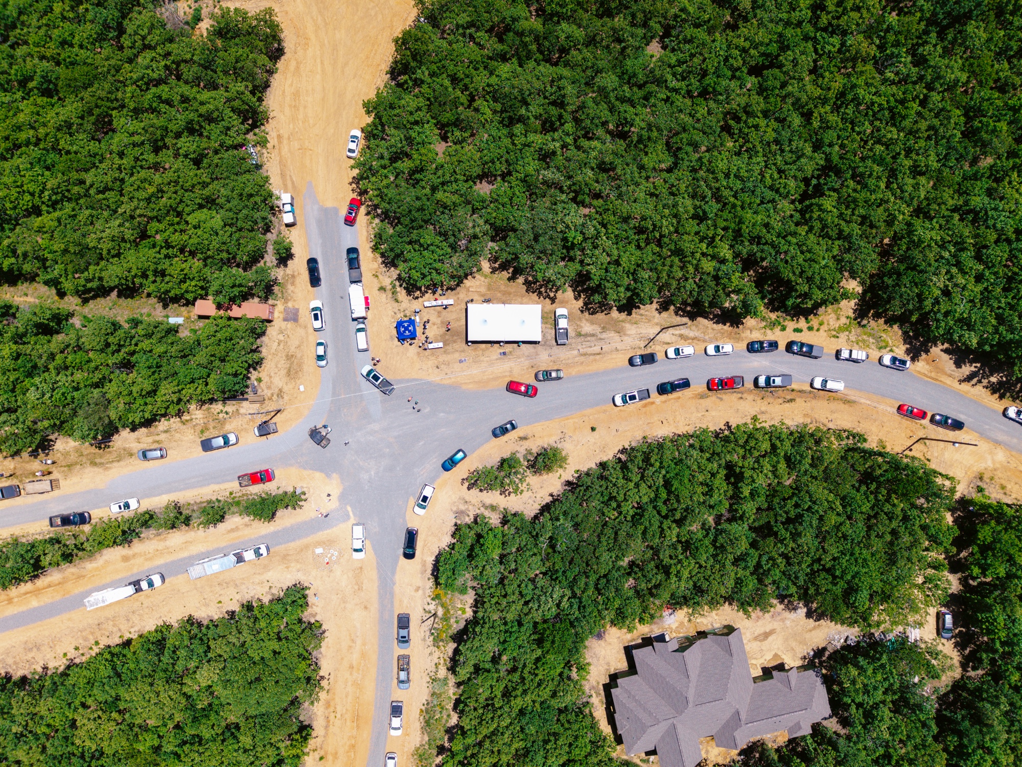 Drone aerial of 7 Lakes Ranch Estates