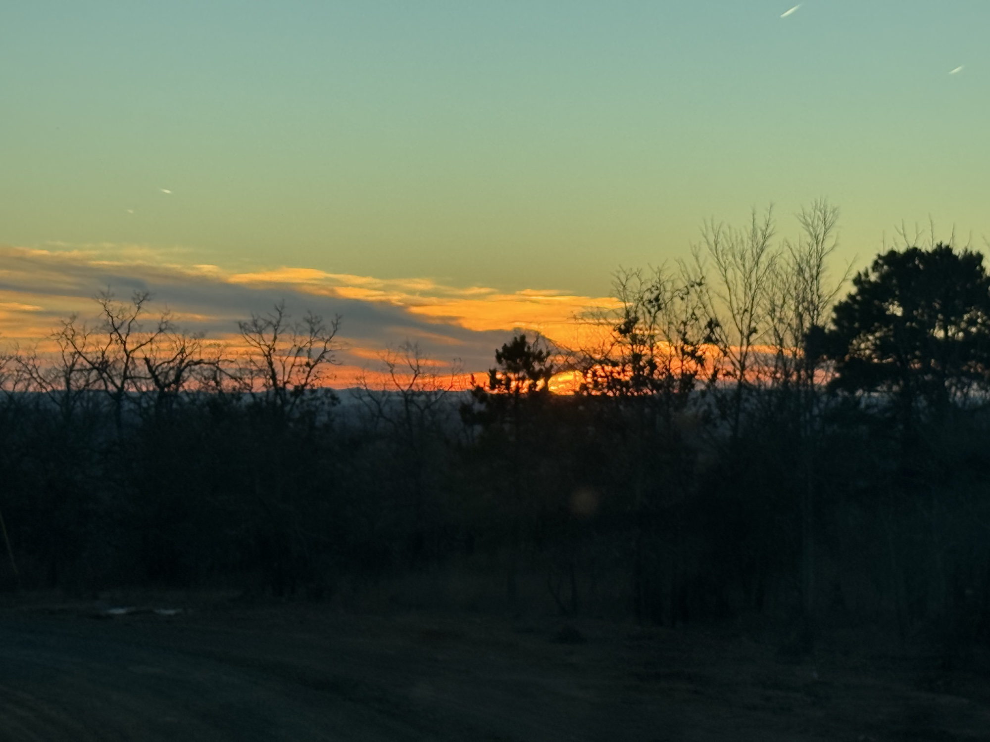 Sunset clouds over 7 Lakes