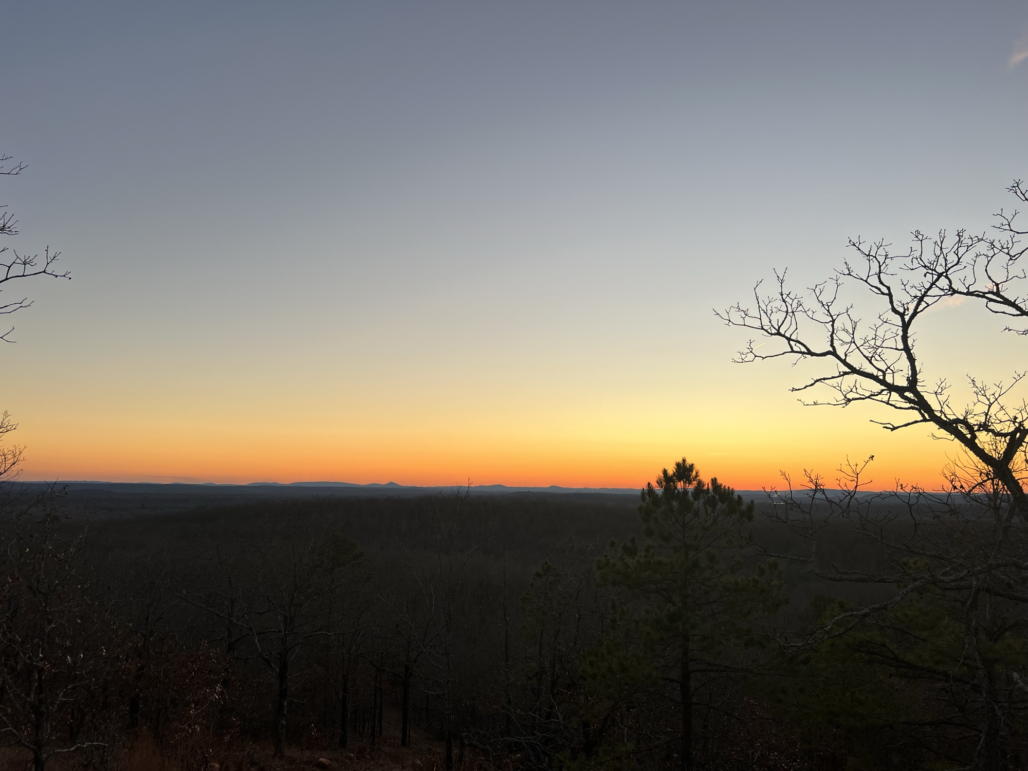 Sunset from hilltop
